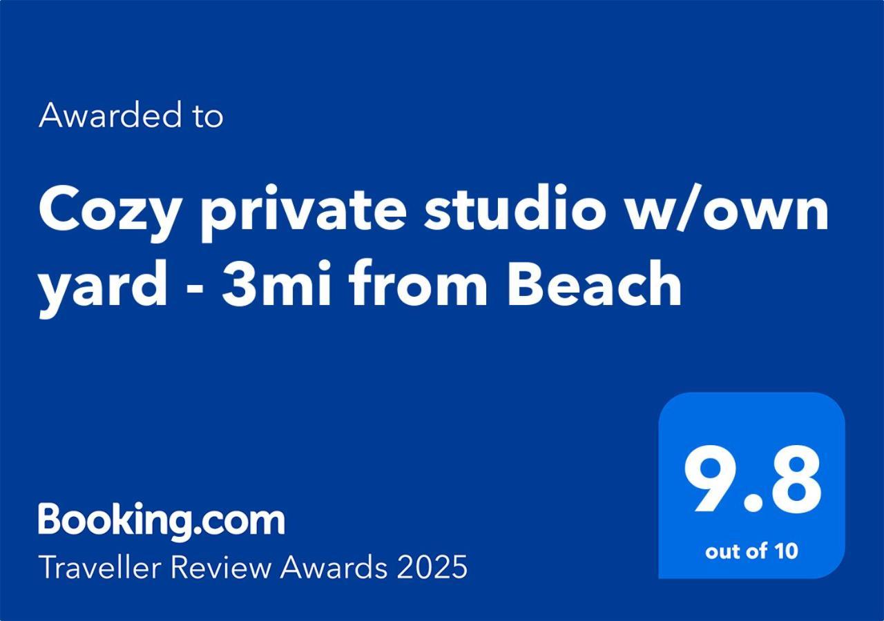Cozy Private Studio W/Own Yard - 3Mi From Beach Семинол Экстерьер фото